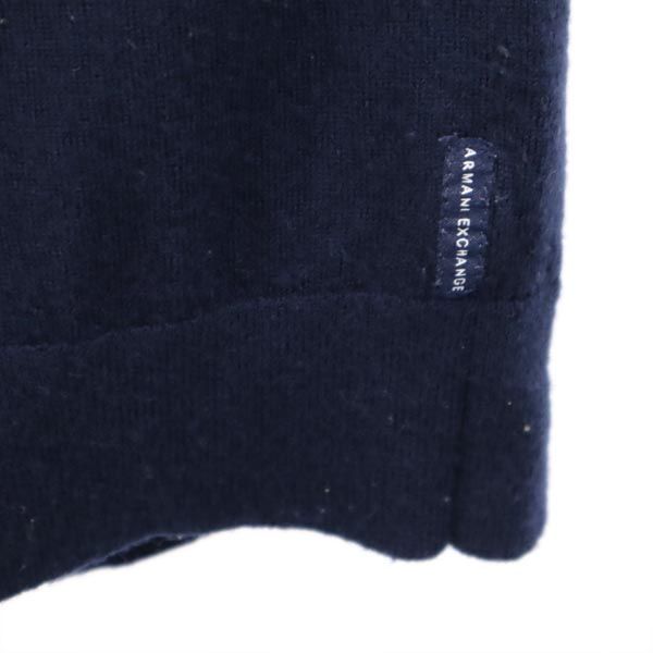 ARMANI EXCHANGE アルマーニエクスチェンジ ウール 長袖 Vネック セーター S ネイビー ニット メンズ