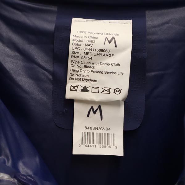 レイン ジャケット M-L ネイビー ベンチレーション メンズ