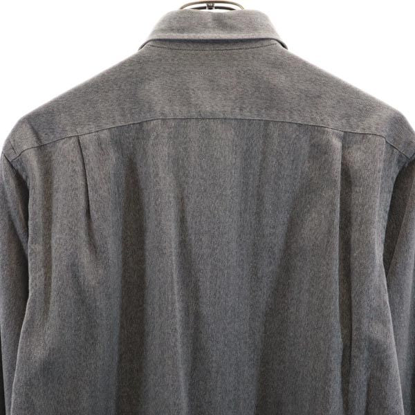 Burberrys バーバリーズ 90s オールド 三陽商会 日本製 ヘリンボーン柄 長袖 シャツ 39－80 ブラック系 メンズ