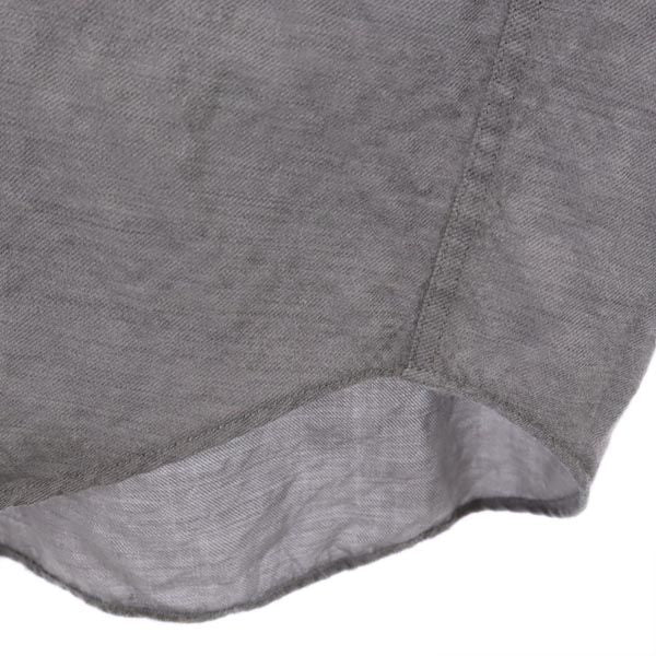 LANVIN ランバン 日本製 ウール 長袖 シャツ M グレー系 メンズ