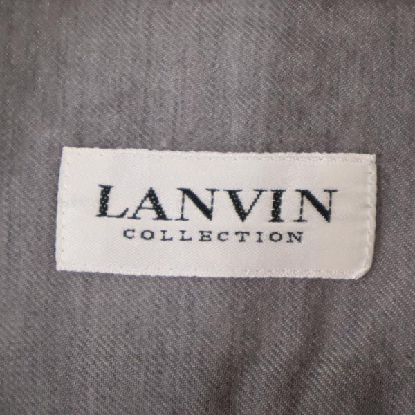 LANVIN ランバン 日本製 ウール 長袖 シャツ M グレー系 メンズ