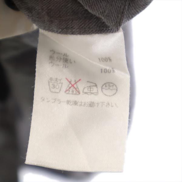 LANVIN ランバン 日本製 ウール 長袖 シャツ M グレー系 メンズ