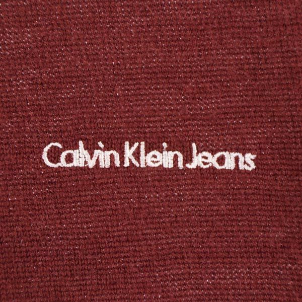 Calvin klein Jeans カルバンクラインジーンズ ジップ ジャケット M ボルドー メンズ