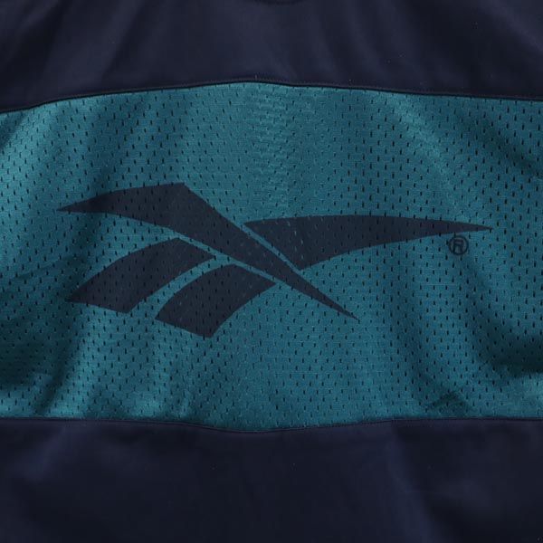 リーボック ジャージ トラックジャケット 164 グリーン系 Reebok 裏起毛 メンズ