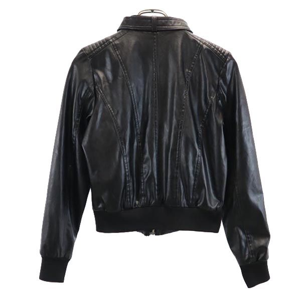 Columbia コロンビア アウトドア フェイク レザージャケット XL ブラック レディース