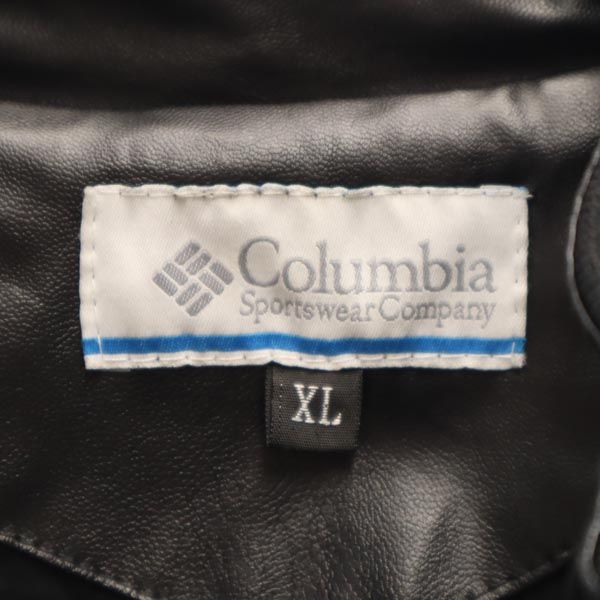 Columbia コロンビア アウトドア フェイク レザージャケット XL ブラック レディース