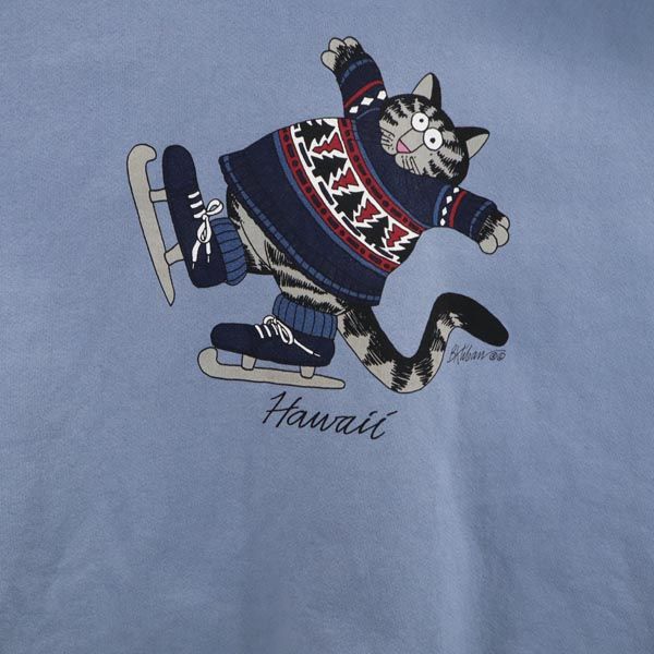 Crazy Shirt クレイジーシャツ 90s オールド 長袖 スウェット トレーナー XL ブルー系 裏起毛 メンズ