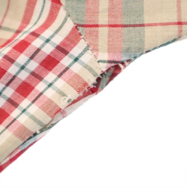 VINTAGE ヴィンテージ 長袖 チェックシャツ レッド系 メンズ