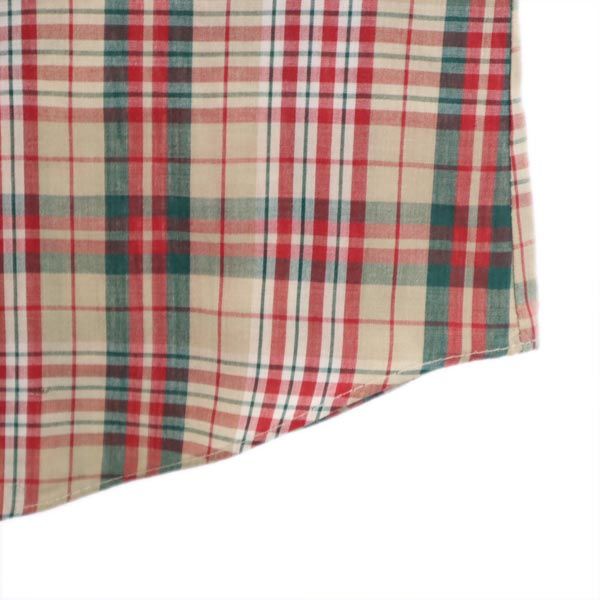 VINTAGE ヴィンテージ 長袖 チェックシャツ レッド系 メンズ