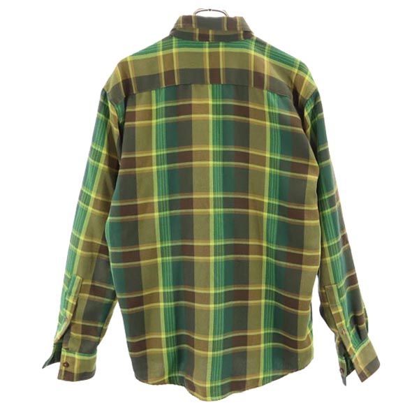 BURTON バートン 長袖 チェックシャツ S グリーン系 メンズ