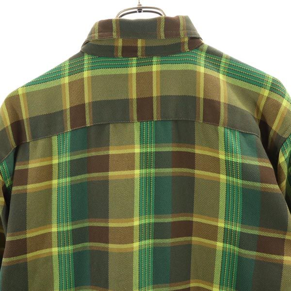 BURTON バートン 長袖 チェックシャツ S グリーン系 メンズ