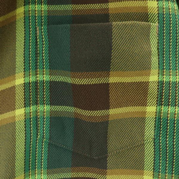 BURTON バートン 長袖 チェックシャツ S グリーン系 メンズ