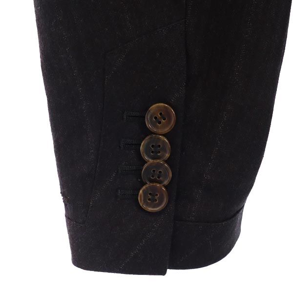 KATHARINE HAMNETT キャサリンハムネット ウールブレンド ストライプ テーラードジャケット L グレー系 メンズ