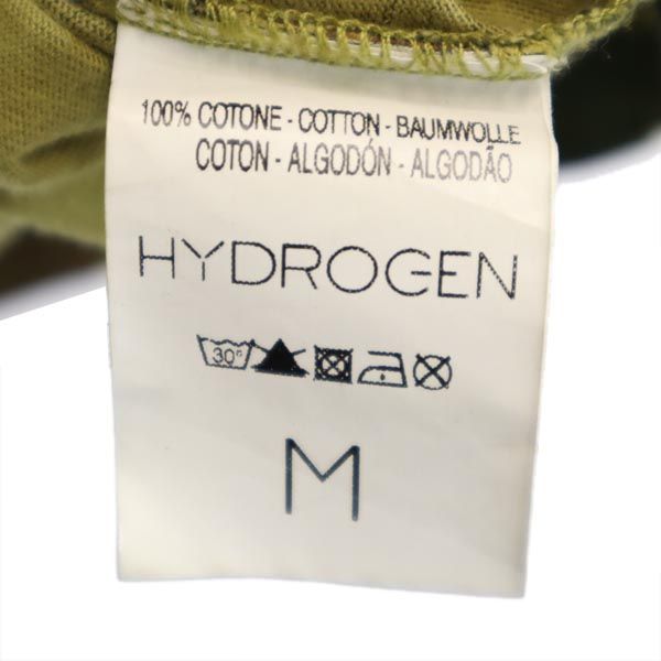 HYDROGEN ハイドロゲン カモフラージュ柄 長袖 Vネック Tシャツ M ロンT スカル メンズ