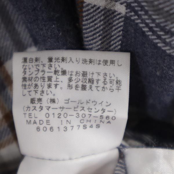 ノースフェイス アウトドア NR61607 長袖 チェックシャツ M ネイビー系 THE NORTH FACE メンズ