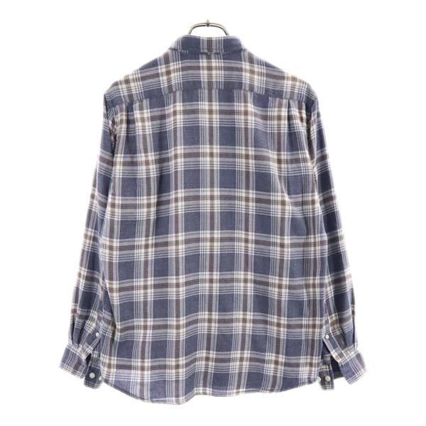 ノースフェイス アウトドア NR61607 長袖 チェックシャツ M ネイビー系 THE NORTH FACE メンズ