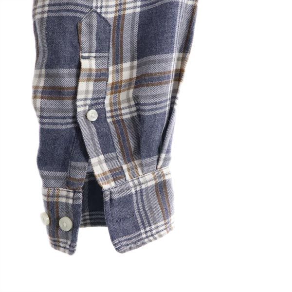 ノースフェイス アウトドア NR61607 長袖 チェックシャツ M ネイビー系 THE NORTH FACE メンズ