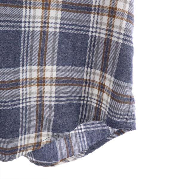ノースフェイス アウトドア NR61607 長袖 チェックシャツ M ネイビー系 THE NORTH FACE メンズ