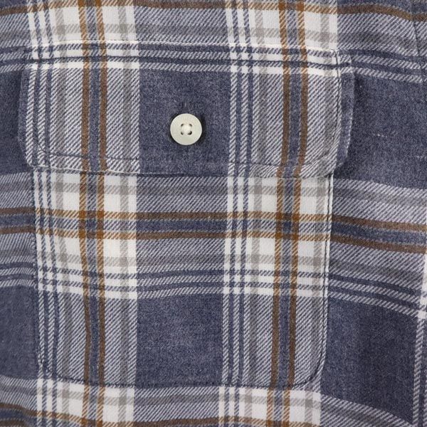 ノースフェイス アウトドア NR61607 長袖 チェックシャツ M ネイビー系 THE NORTH FACE メンズ