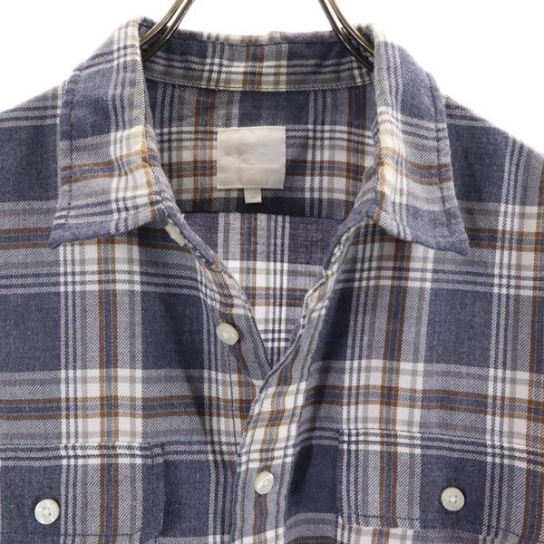 ノースフェイス アウトドア NR61607 長袖 チェックシャツ M ネイビー系 THE NORTH FACE メンズ