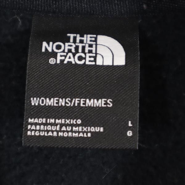 THE NORTH FACE ノースフェイス アウトドア 長袖 スウェットパーカー L ブラック 裏起毛 レディース