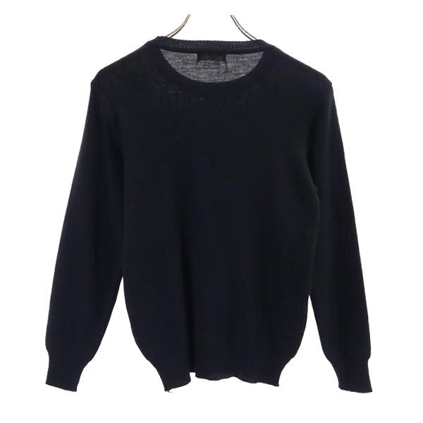 YVES SAINT LAURENT イヴサンローラン 80s 90s オールド ウールブレンド 長袖 セーター 150 ブラック系 ニット キッズ