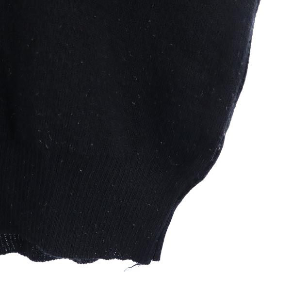 YVES SAINT LAURENT イヴサンローラン 80s 90s オールド ウールブレンド 長袖 セーター 150 ブラック系 ニット キッズ