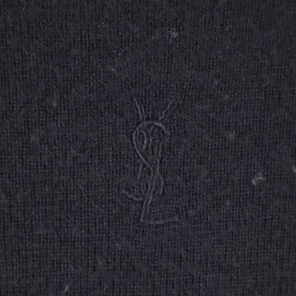 YVES SAINT LAURENT イヴサンローラン 80s 90s オールド ウールブレンド 長袖 セーター 150 ブラック系 ニット キッズ
