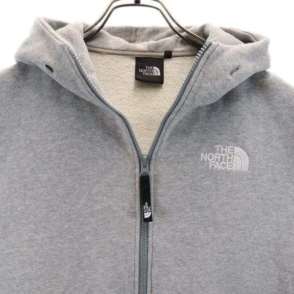 ノースフェイス アウトドア NT35171 長袖 ジップパーカー M グレー THE NORTH FACE 裏起毛 メンズ