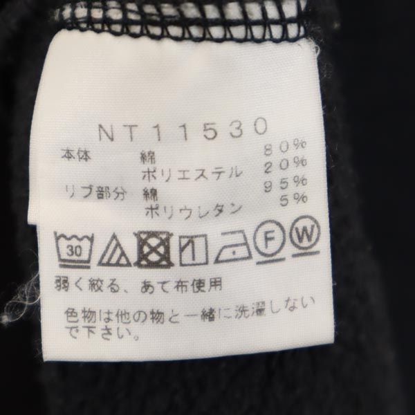 THE NORTH FACE ノースフェイス アウトドア NT11530 長袖 ジップパーカー M 黒系 裏起毛 メンズ