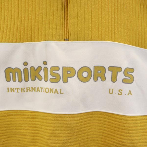 MIKI SPORTS COLLECTION ミキスポーツコレクション 長袖 スウェット ハーフジップ トレーナー M イエロー系 メンズ