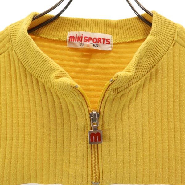 MIKI SPORTS COLLECTION ミキスポーツコレクション 長袖 スウェット ハーフジップ トレーナー M イエロー系 メンズ