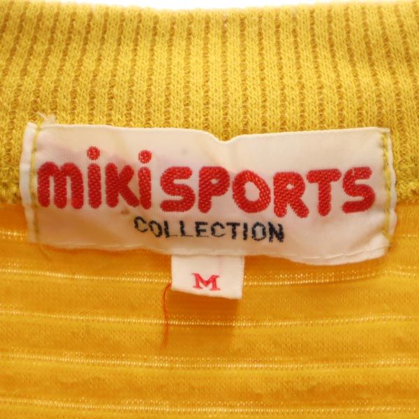 MIKI SPORTS COLLECTION ミキスポーツコレクション 長袖 スウェット ハーフジップ トレーナー M イエロー系 メンズ