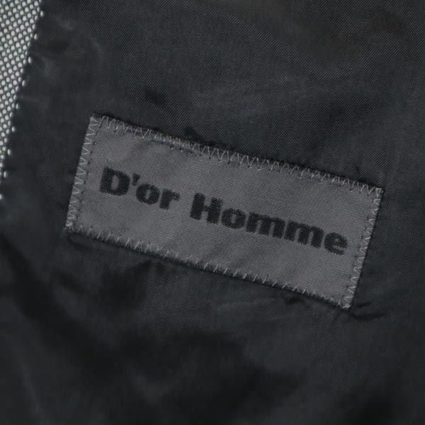 D'or Homme ドールオム ウールブレンド テーラードジャケット 102AB8 ブラック系 メンズ