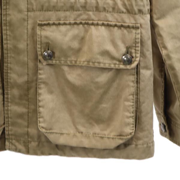 ヴェルサーチジーンズクチュール イタリア製 ミリタリージャケット L ベージュ系 フィールド メンズ
