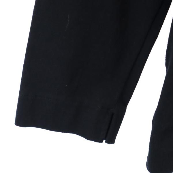 Yohji Yamamoto ヨウジヤマモト 7分袖 襟付き カーディガン 2 ブラック レディース