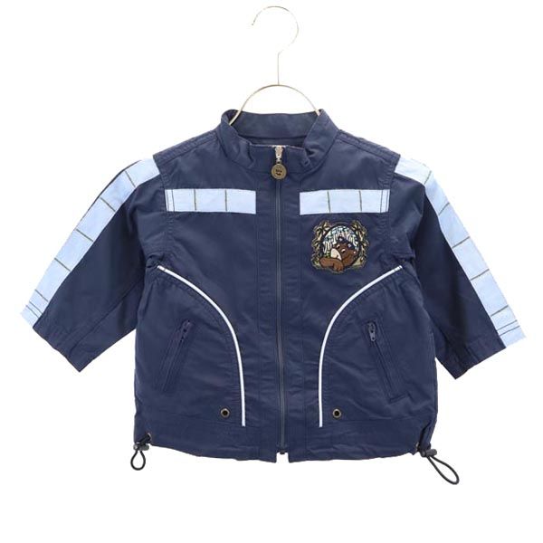 JC de CASTELBAJAC カステルバジャック バック 刺繍 ジャケット 80 ネイビー 1ST STEP キッズ