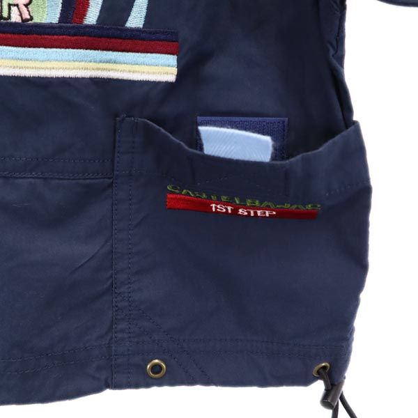 JC de CASTELBAJAC カステルバジャック バック 刺繍 ジャケット 80 ネイビー 1ST STEP キッズ