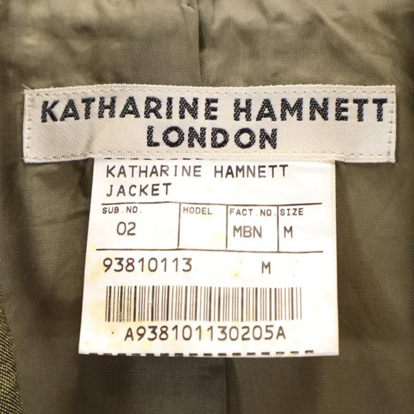 KATHARINE HAMNETT LONDON キャサリンハムネットロンドン テーラードジャケット M グリーン系 レディース