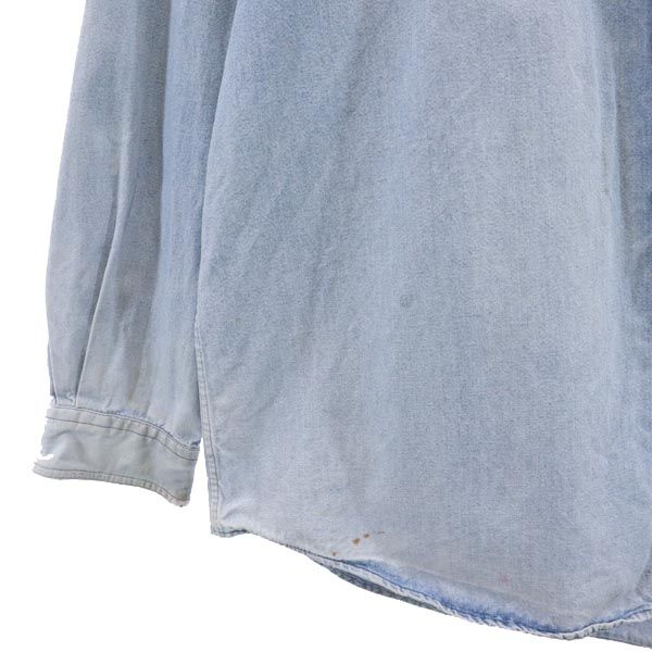 GAP ギャップ 90s オールド バック刺繍 長袖 デニムシャツ メンズ