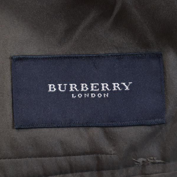 BURBERRY バーバリー 日本製 三陽商会 ヘリンボーン柄 テーラードジャケット グレー メンズ