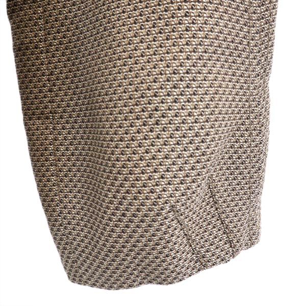 GIORGIO ARMANI ジョルジオアルマーニ イタリア製 ノーカラー ジャケット 36 ブラウン系 レディース