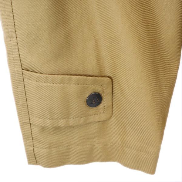 Aquascutum アクアスキュータム 日本製 2WAY ステンカラーコート M ベージュ系 中綿ライナー付き メンズ