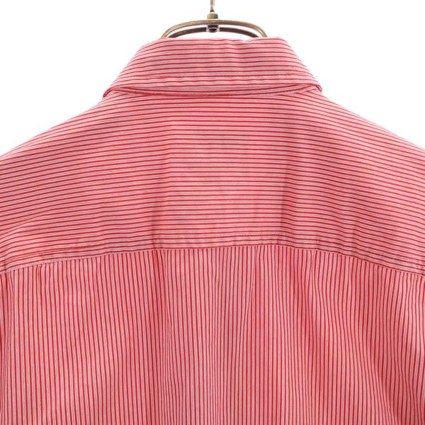 ARMANI EXCHANGE アルマーニエクスチェンジ ストライプ柄 長袖 シャツ XS レッド メンズ
