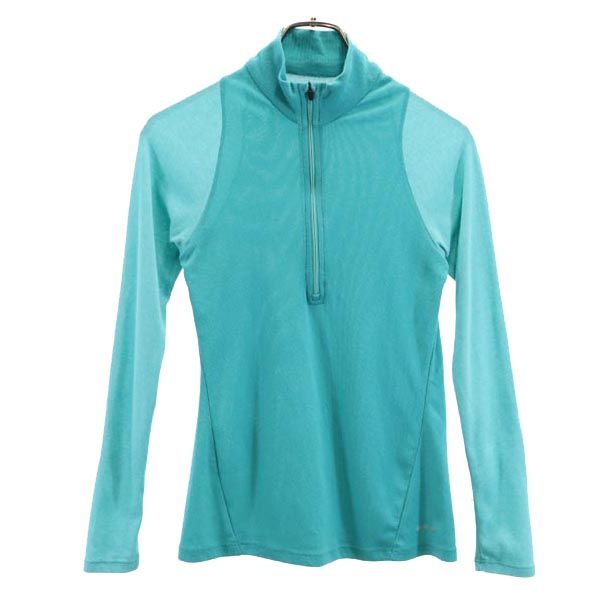 patagonia パタゴニア アウトドア 長袖 ハーフジップ カットソー S グリーン系 レディース