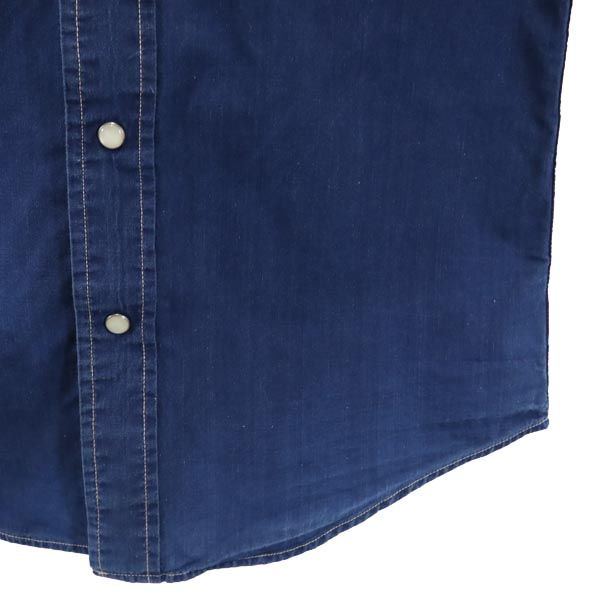 RRL ダブルアールエル ラルフローレン 長袖 ウエスタンシャツ XS ネイビー系 RALPH LAUREN メンズ