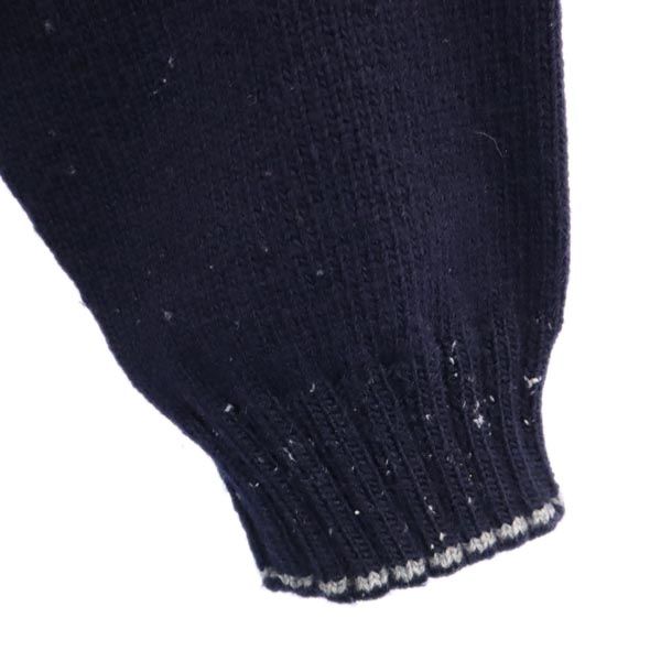 アイスバーグ イタリア製 ウールブレンド 長袖 セーター M ネイビー系 ICEBERG ニット メンズ