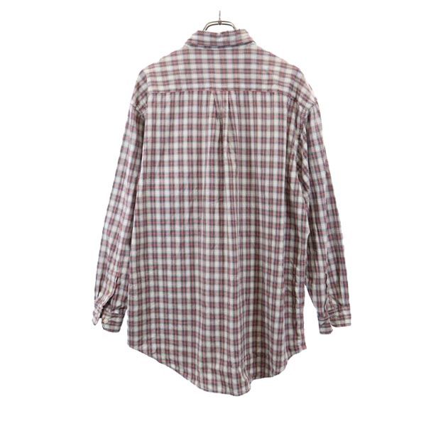 RRL ダブルアールエル チェック 長袖 ボタンダウンシャツ M グレー系 メンズ