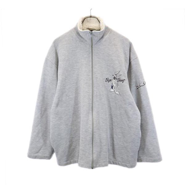 RRL ダブルアールエル バックプリント フルジップ ジャケット L グレー スウェット メンズ