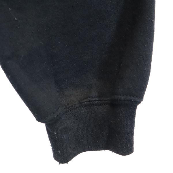 RRL ダブルアールエル バックプリント 長袖 スウェットパーカー S 黒 裏起毛 TBPR メンズ